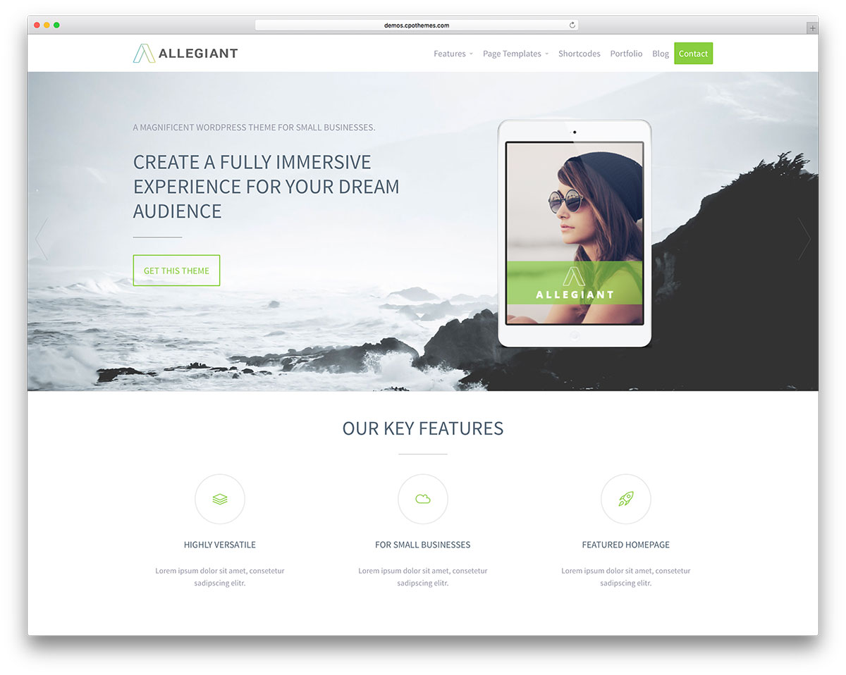 allegiant-best-free-wordpress 主題