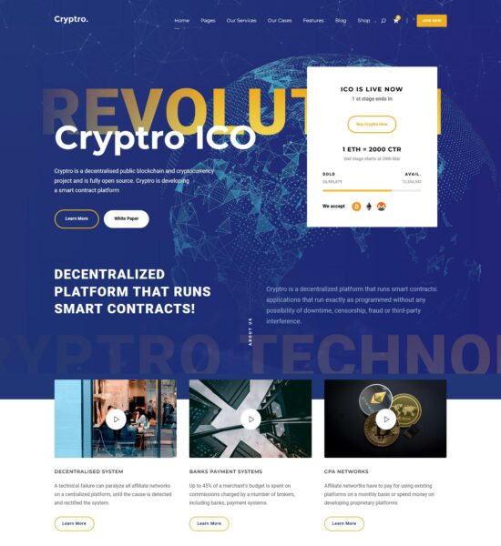 cryptro crypto nft blockchain bitcoin