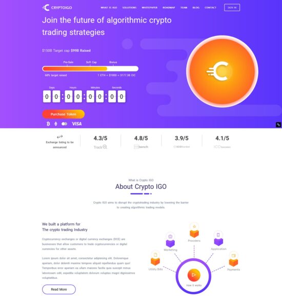 cryptoigo cryptocurrency wordpress theme