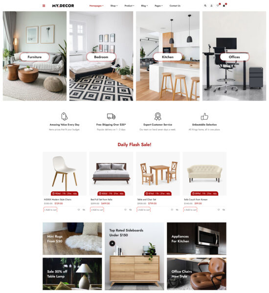 mydecor elementor woocommerce wordpress theme