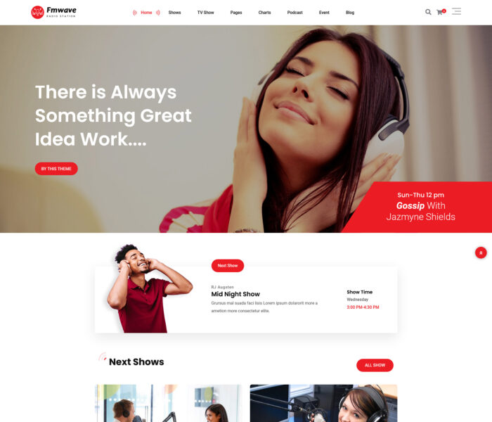 fmwave radio station wordpress theme