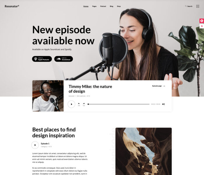 resonator audio podcast theme