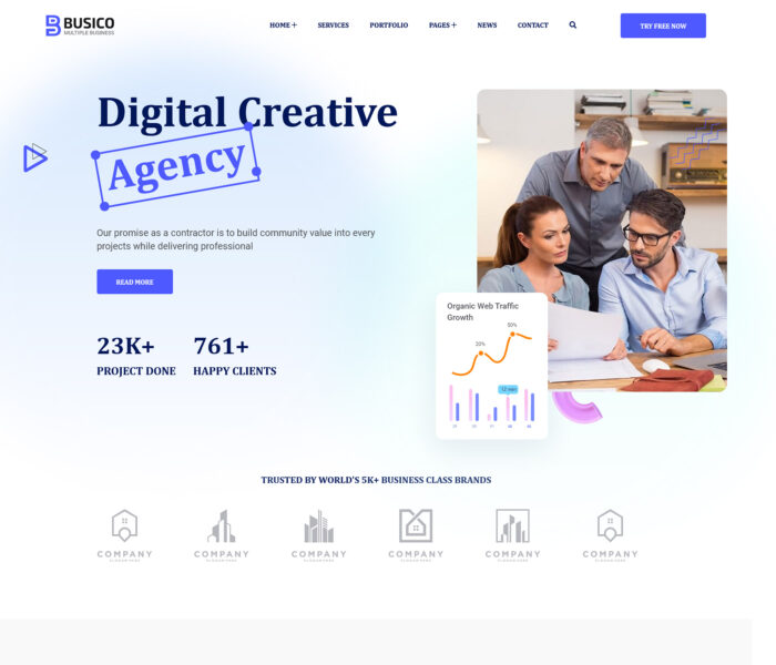 busico bootstrap template