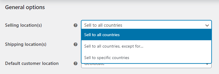 Wysyłka WooCommerce - Ogranicz lokalizację sprzedaży do określonych krajów