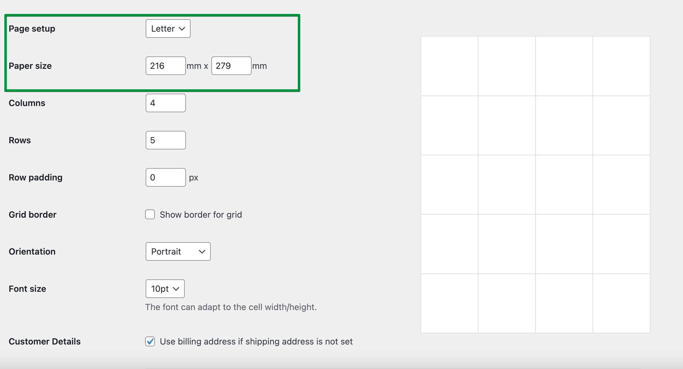 Configurați datele etichetelor de adresă WooCommerce pentru a fi imprimate