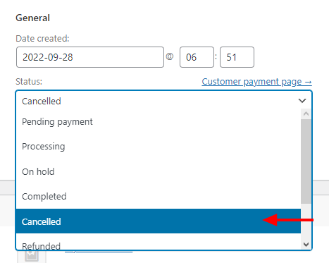 So stornieren Sie die Bestellung manuell in WooCommerce