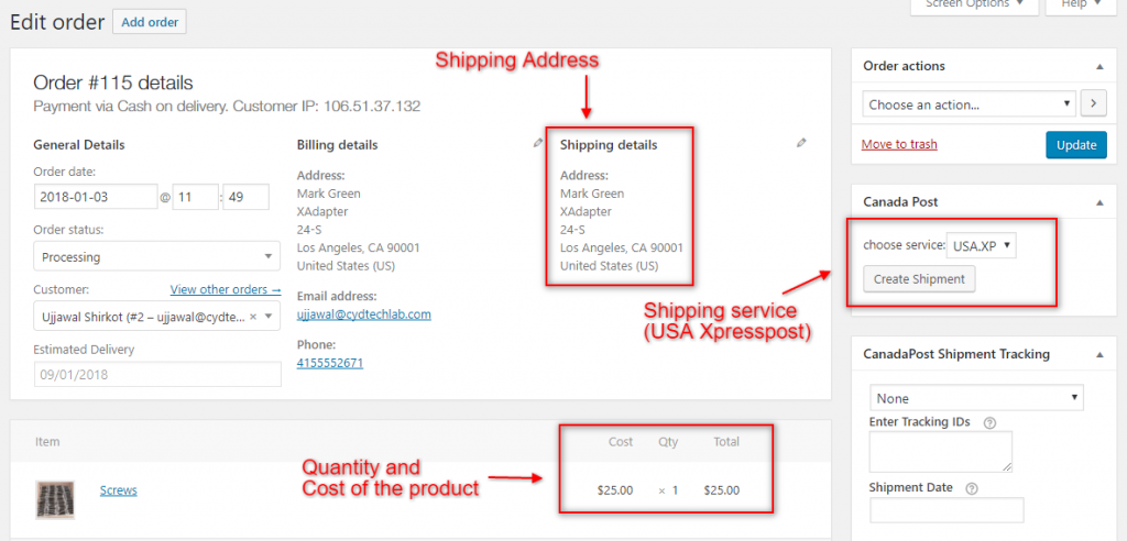 WooCommerce Kanada Post Shipping Plugin