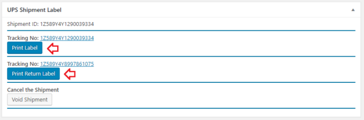 WooCommerce UPS Versand-Plugin unterstützt sowohl Versand- als auch Rücksendeetiketten