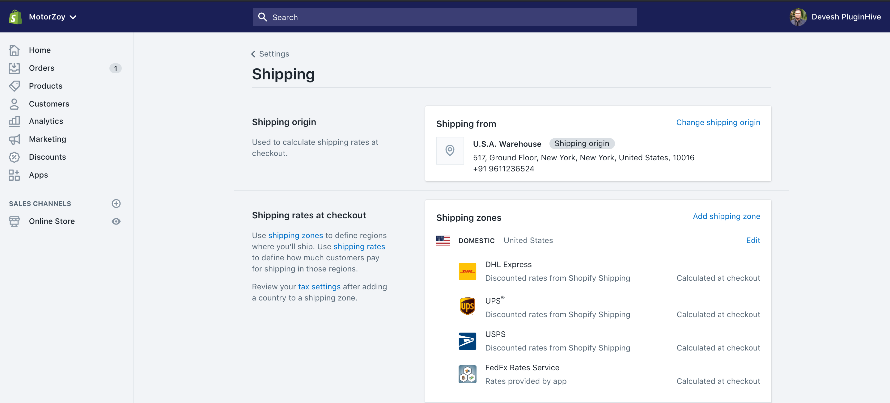 Shopify 配送業者