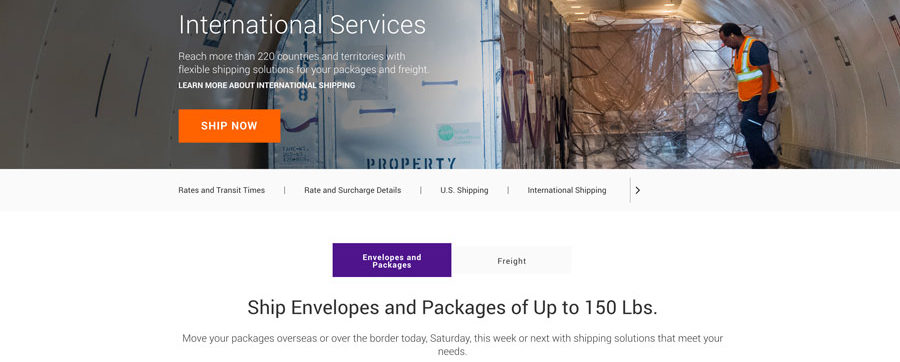 servicii de expediere-international fedex