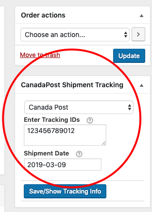 Seguimiento de correos de Canadá