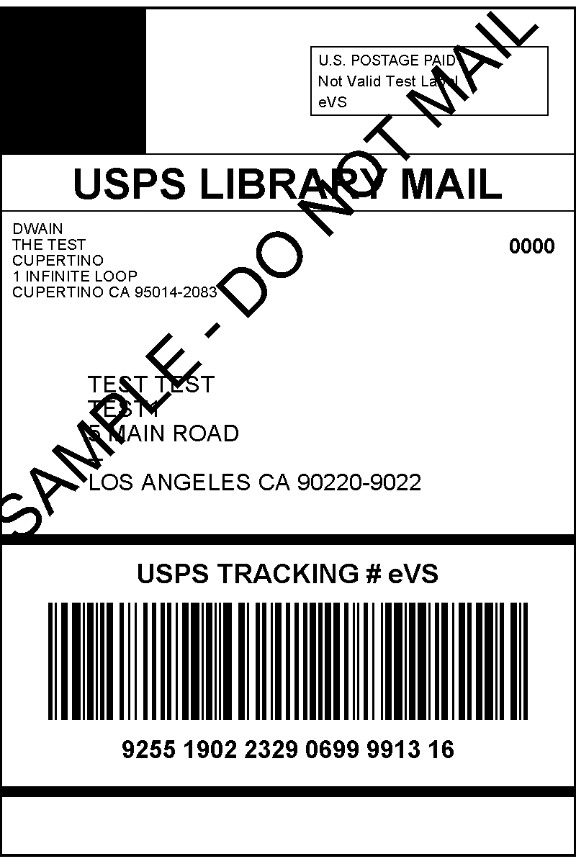 USPS 媒體郵件