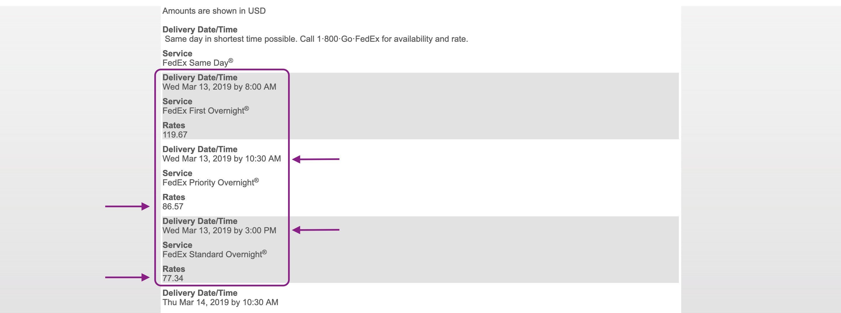 ใช้มาตรฐาน FedEx ข้ามคืนเพื่อบริการจัดส่งข้ามคืนที่ถูกที่สุด