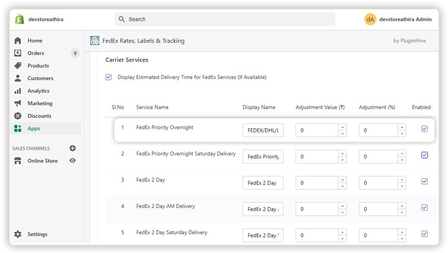 mengganti nama-FedEx-display-name