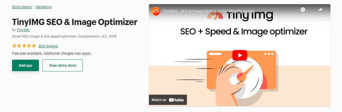 tinyimg seo e ottimizzatore di immagini