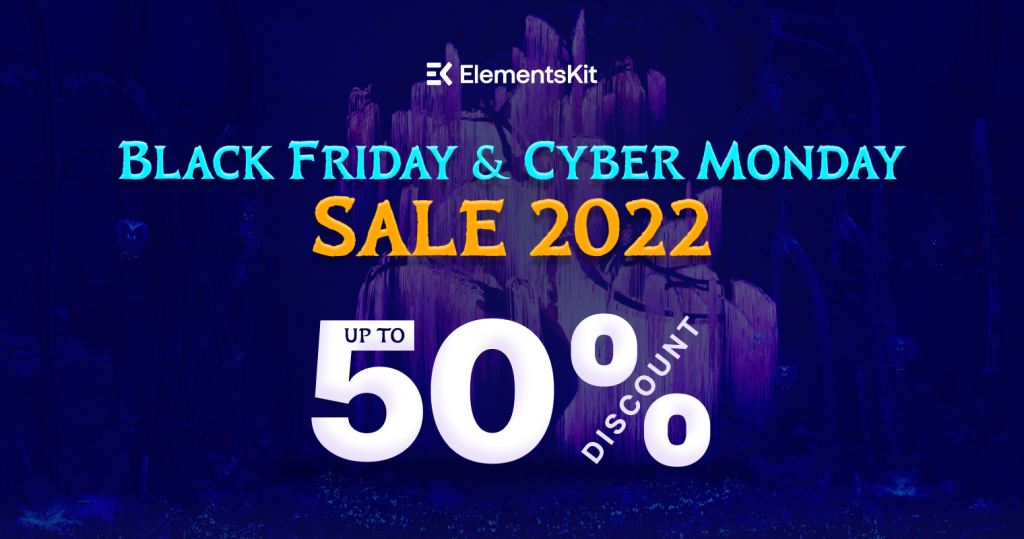 Elementor eklentisi ElementsKit'in Black Friday satışları