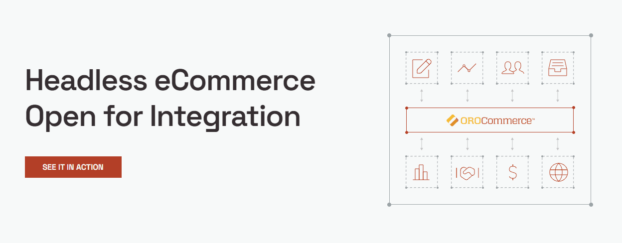 OroCommerce - التجارة الإلكترونية بدون رأس مفتوحة للتكامل