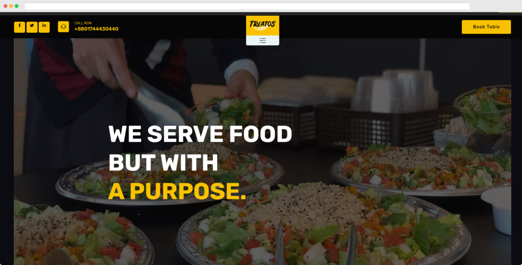 Treatos — motyw restauracji WordPress