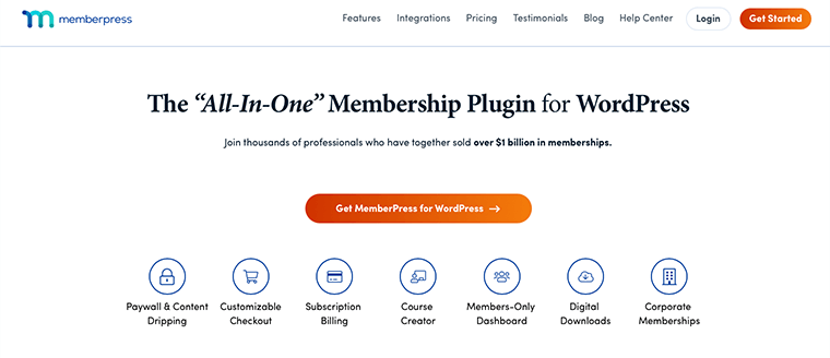 Plugin Kursus Daring MemberPress WordPress