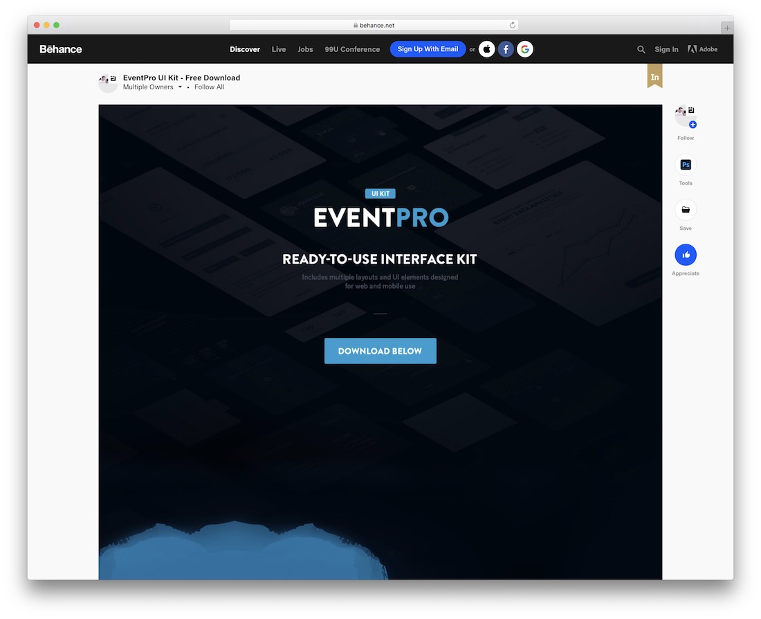 ดาวน์โหลดชุด eventpro ui ฟรี