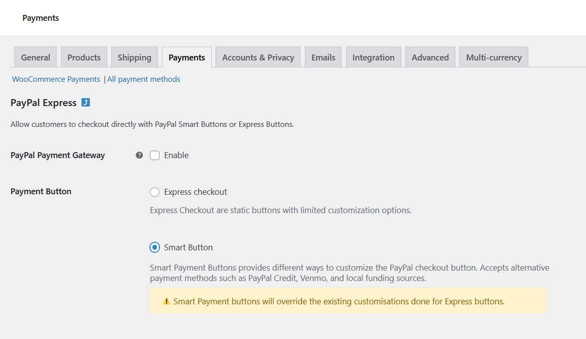 Plug-in WebToffee PayPal Express para WooCommerce