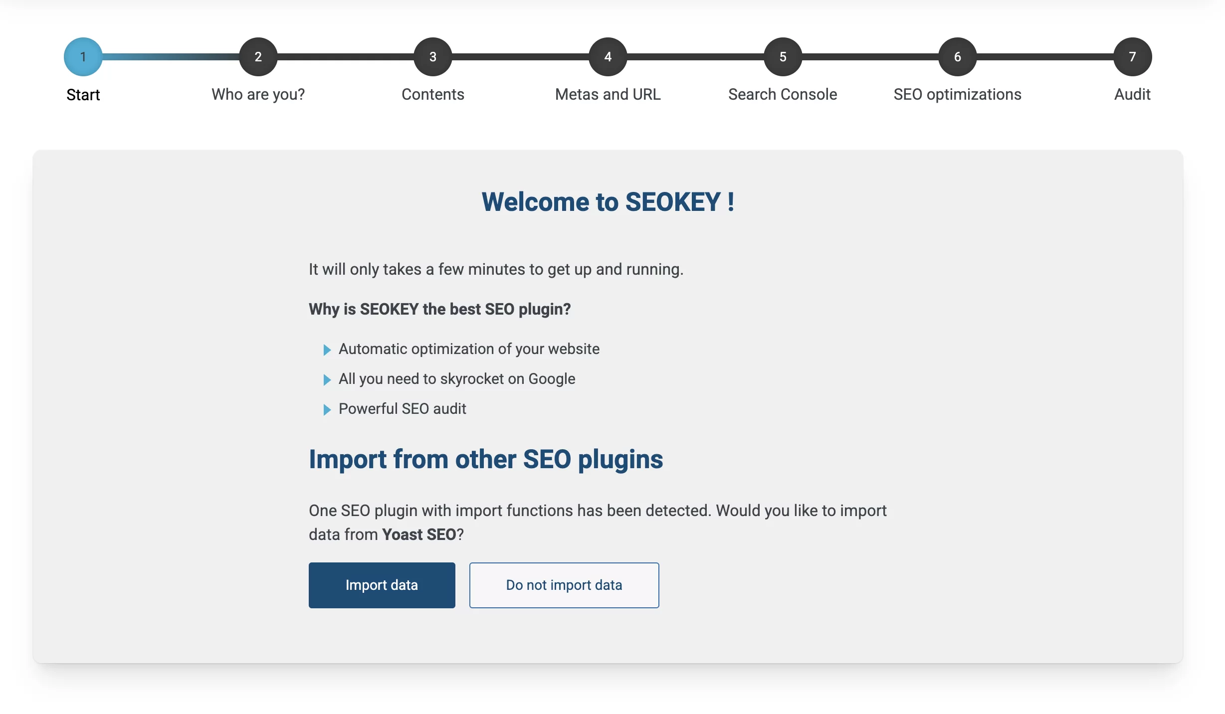 مراحل معالج SEOKEY.