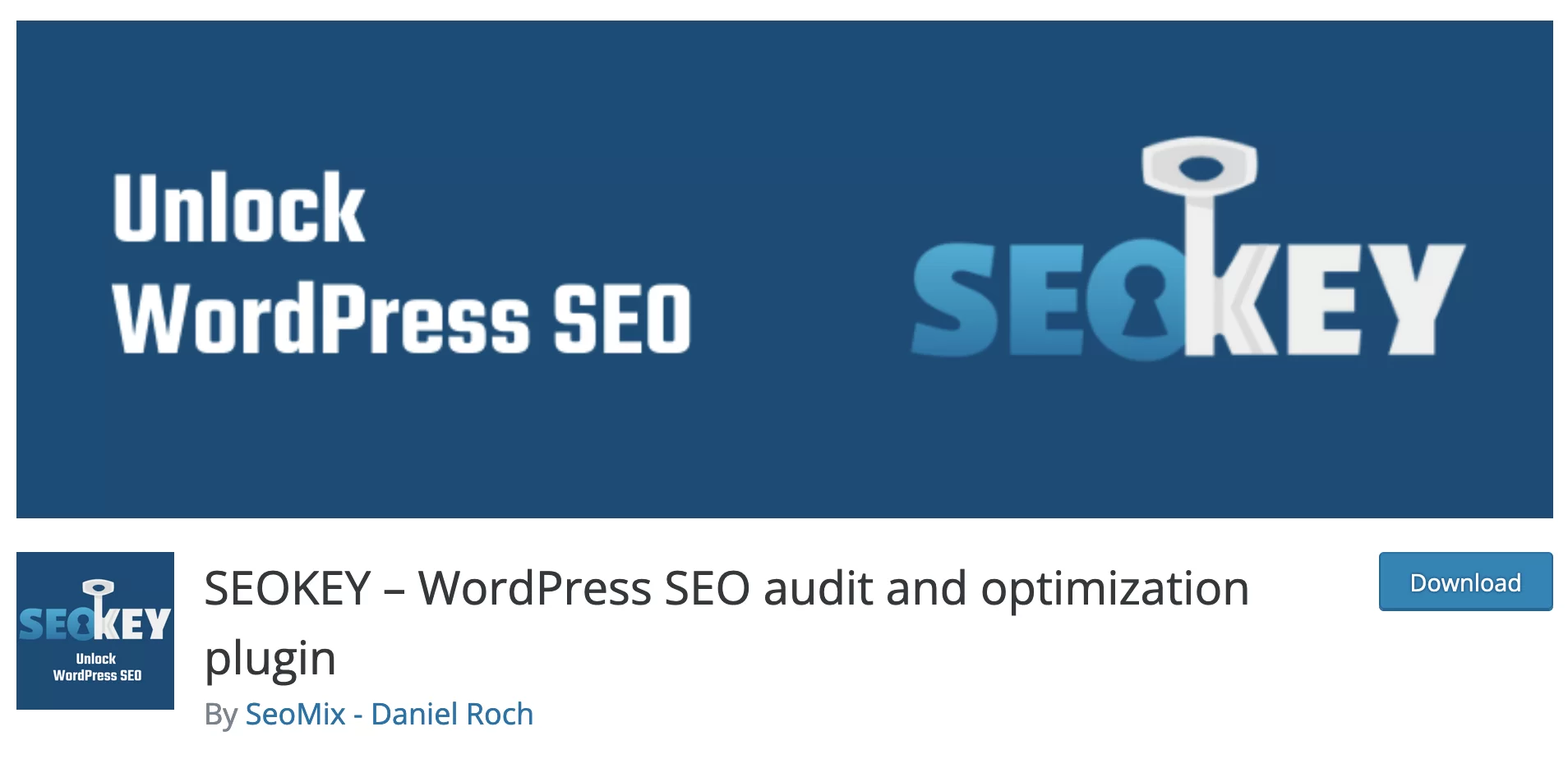 SEOKEY هو مكون إضافي لتحسين محركات البحث لـ WordPress.