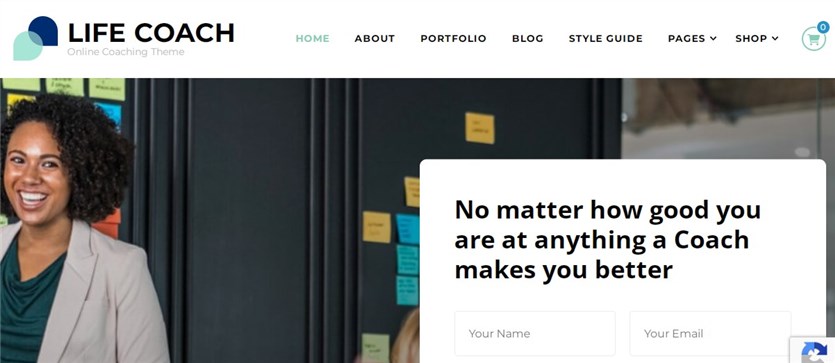 Life Coach 最高の無料コーチング WordPress テーマ