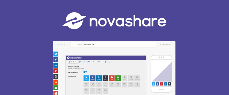 Novashare ソーシャル共有プラグイン