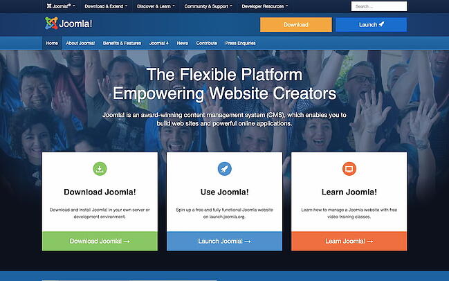 Platform blog terbaik: Joomla