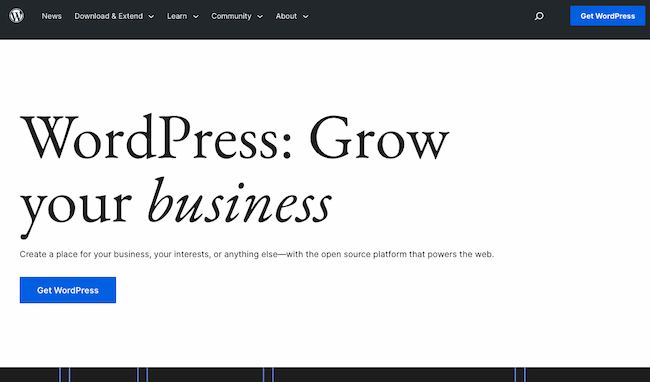 Platform blog terbaik: WordPress