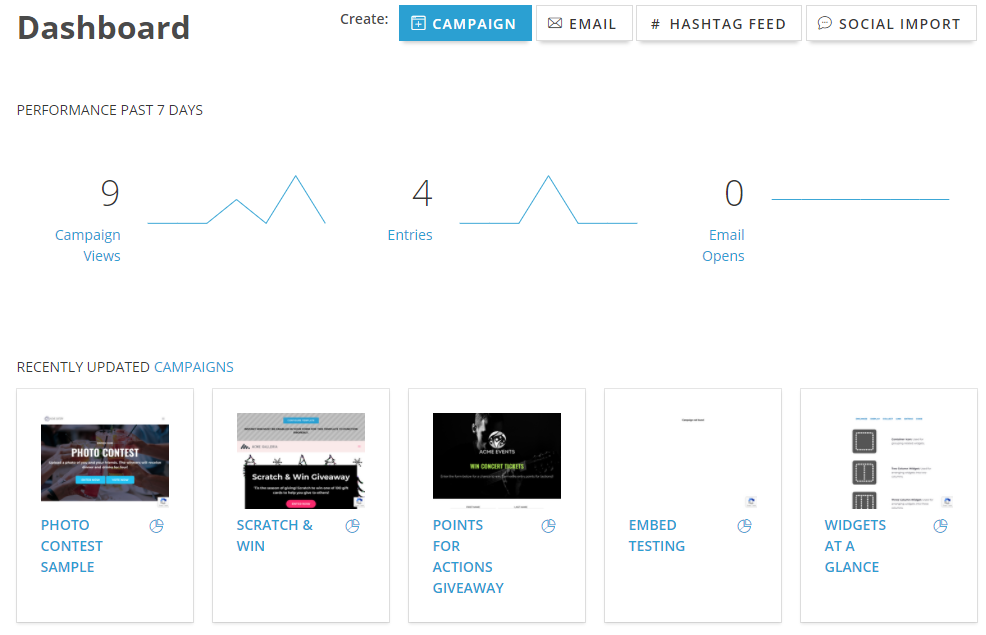 ShortStack-Dashboard