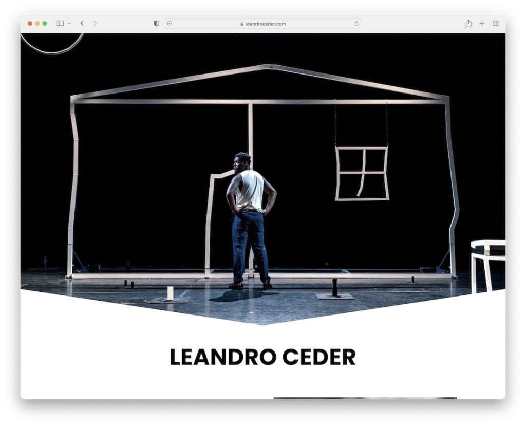 exemplo de site leandro ceder bluehost