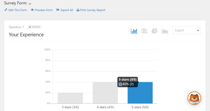 Export survey results