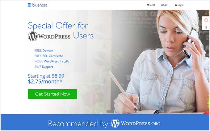 Offerta Bluehost per gli utenti WPBeginner