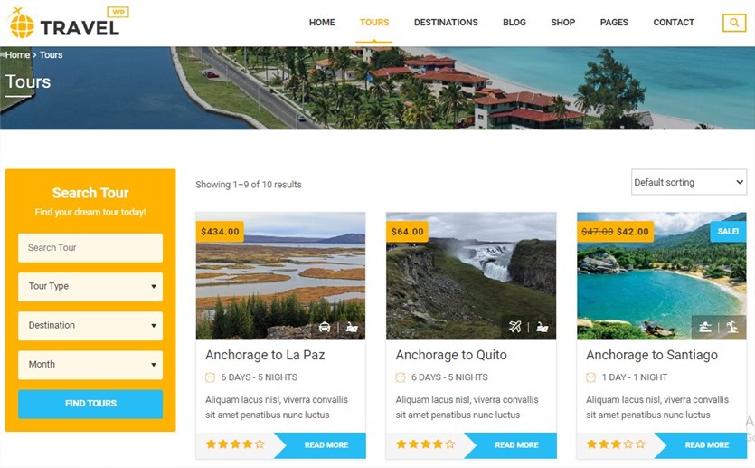 Tema TravelWP untuk wordpress