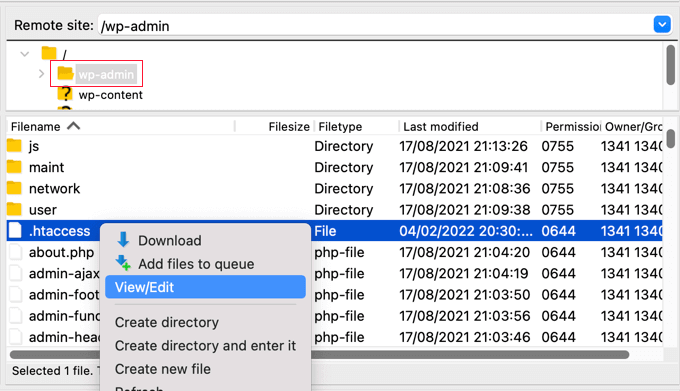 查看-htaccess-文件