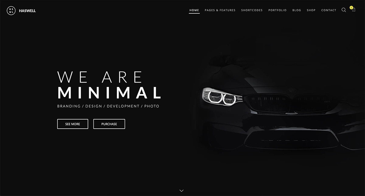 Tema WordPress de design de material Haswell