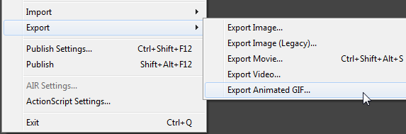 Cum export o imagine din Cc animat?