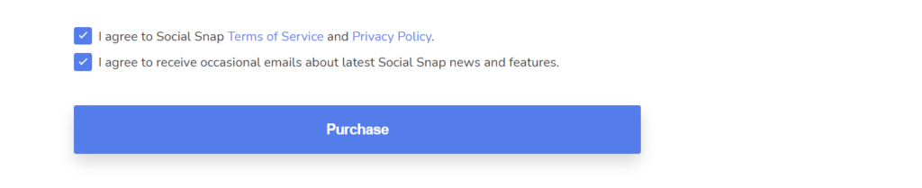 socialsnap pro checkout