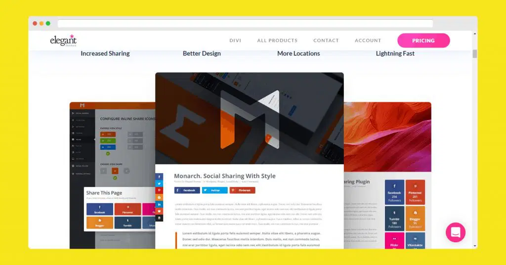 monarch sharing plugin by elegant themes