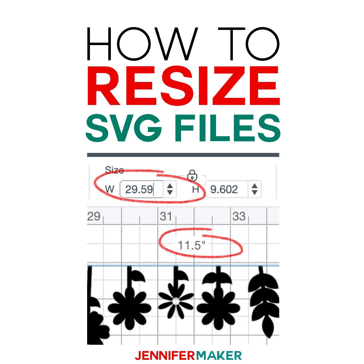 Puoi ridimensionare i file Svg per Cricut?