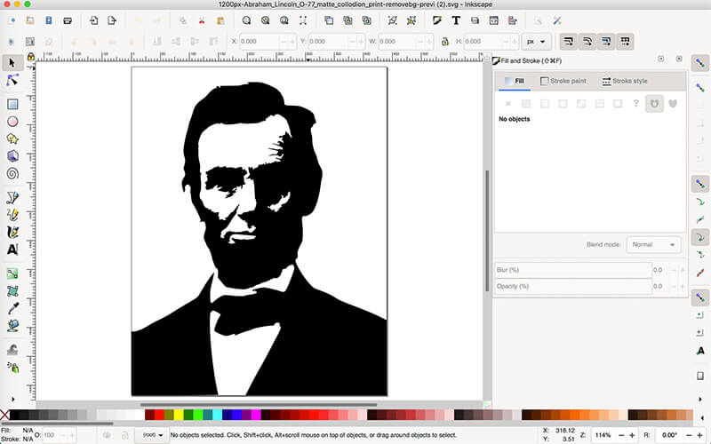 Converti Svg in file di ricamo Inkscape