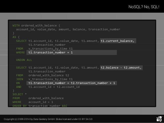 Sql จะถูกแทนที่ด้วย Nosql หรือไม่