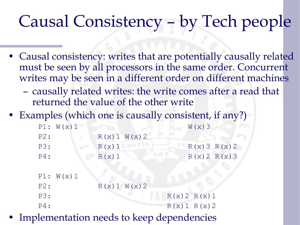 ¿Qué es la consistencia concurrente y causalmente relacionada?