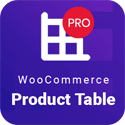 Logotipo da tabela de produtos WooCommerce