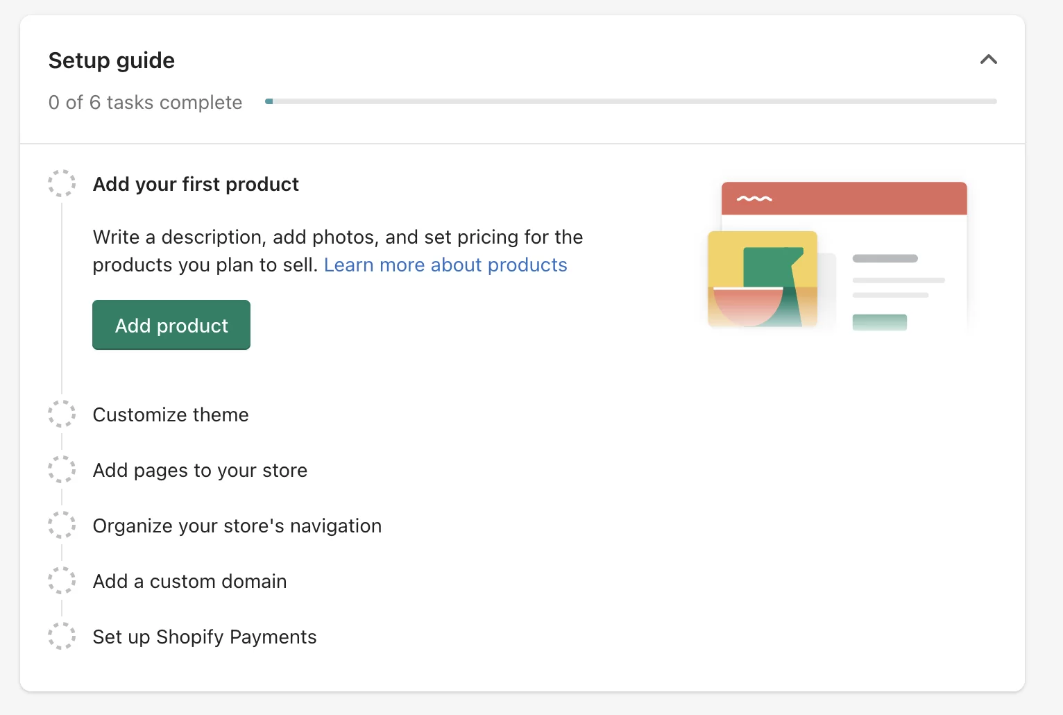 Le guide de configuration de Shopify.