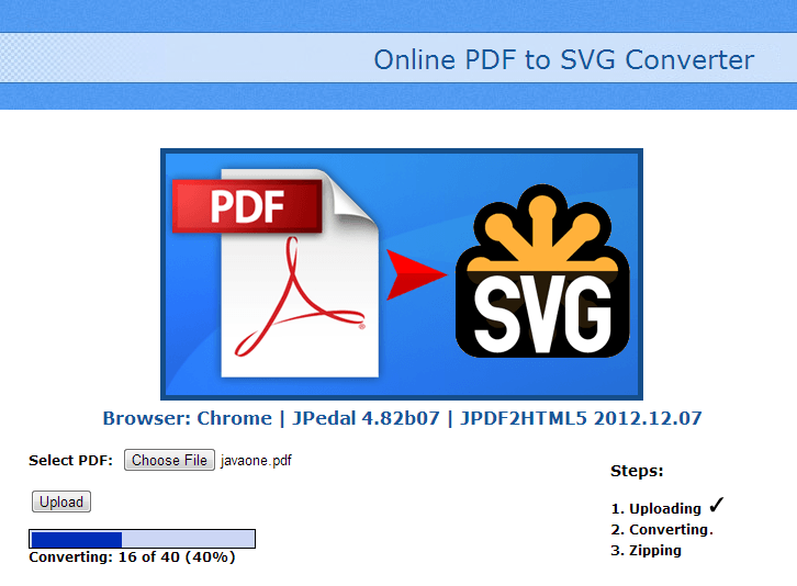 هل يمكنني تحويل ملف PDF إلى ملف Svg؟