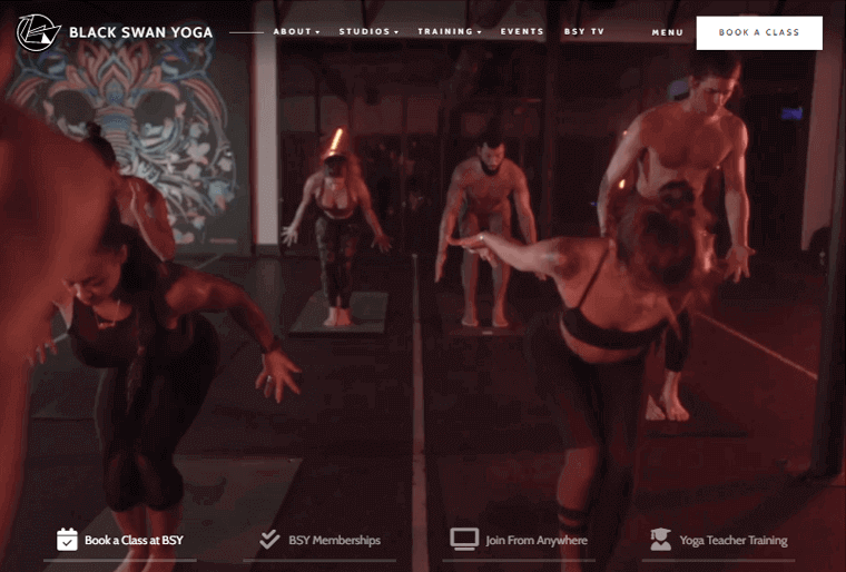 Cursuri online de Yoga Black Swan