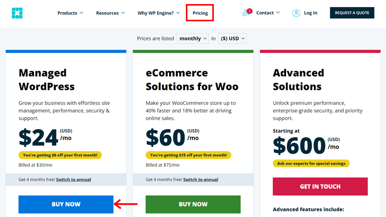 WP Engine Fiyatlandırma Planı Satın Alın